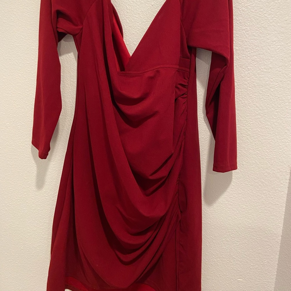 Plus Size Red Bodycon Dress 2x